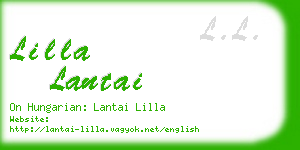 lilla lantai business card
